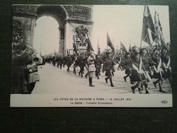 World War I French postcard victory parade