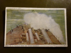 Warship - French postcard i. Vh.