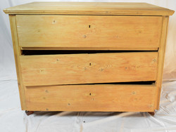 Antique pewter dresser with 3 drawers (polished)