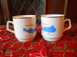 Zsolnay porcelain Balaton mug