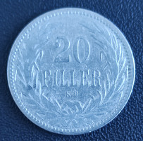 20 Fillér 1893 KB.
