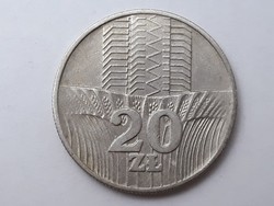Lengyelország 20 Zloty 1976 érme - Lengyel 20 ZL 1976 külföldi pénzérme