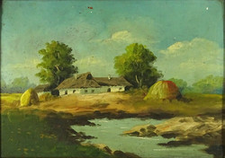 1H374 xx. Century European painter: homestead