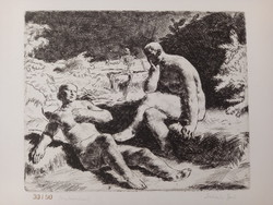 Jenő Tarjáni Simkovics - transience, 1925, etching
