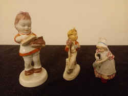 3 Porcelain figurine, Viennese porcelain manufactory, royal dux chechoslovakia