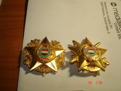 Katonai KTP jelvények-Arany és aranykoszorús