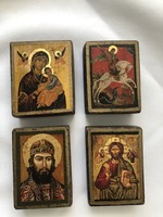 Four small icons work of craftsman Miklós Stella