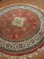 200 cm átmérő Indo Tabriz kézi csomózású szőnyeg eladó