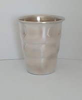 Ezüst art-deco keresztelő pohár