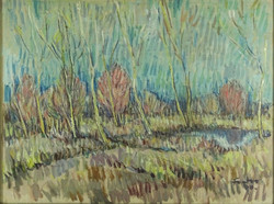 1H376 Sándor Fontos: Autumn Trees 1960