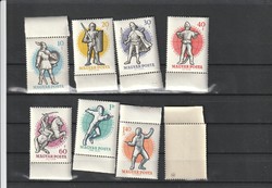 1959. Vívó VB bélyeg sorozat** ívszegéllyel
