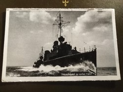Hadihajó Torpedoboot - német képeslap II. vh.
