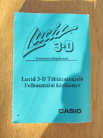 (~1989) Casio Lucid 3-D táblázatkezelő felhasználói kézikönyv (MS-DOS szoftver, 305 oldalas)