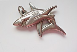 Shark metal pendant