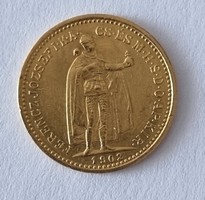 Ferenc József 1902 arany 10 korona