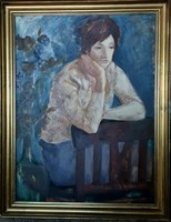 Erzsébet Horváth (1926 - 2021): female portrait