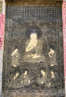 Tibetan nepalese thangka buddha kwan yin large wall canvas image tibet nepal china japan asia buddhist