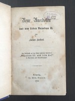 Napóleon anekdoták. 1865.