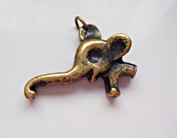 Iparművész bronz elefánt medál