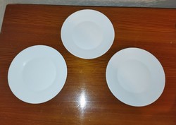 3 pcs. Zsolnay white dessert plate