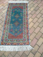 Tunisian silk nain rug 136 x 66 cm + 2 x 10 cm fringe