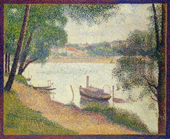 Georges Seurat -Kikötő szürke időben - reprint