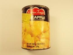 Retro tin can can - pineapple canned - 1980s - South