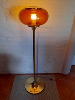 Képcsarnokos réz állólámpa, retró lámpa