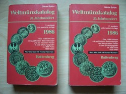 Weltmünzkatalog - a világ összes érméje katalógus 1900-1986-ig, fotók, árak, anyag, stb...