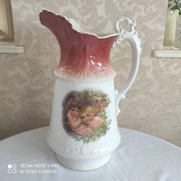 Csodaszép régi porcelán kancsó