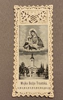 Antik csipkés szentkép, imakönyvbe circa 1910.