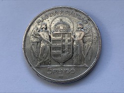 HORTHY ezüst 5 PENGŐ 1930.