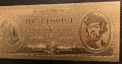 24 Kt gold twenty forint banknote exclusive gift