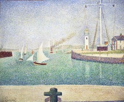Georges Seurat - Honfleur kikötője - reprint