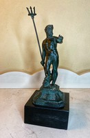 About a forint - the god of the sea on neptune - a bronze sculpture