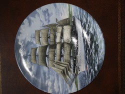 Hajó dísztányér fali tányér