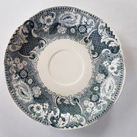 Societe Ceramique Maestricht fajansz teás csészealj alátét tányér Victoria dekorral