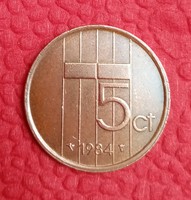5 Dutch cents from 1984