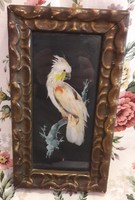 Antik papagájos kép (L2165)