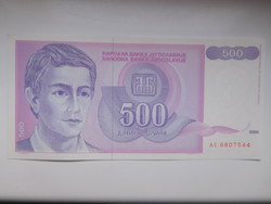 Jugoszlávia 500 dinár 1992 UNC