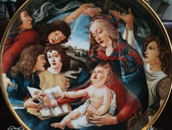 Hollóházi Botticelli dísztányér