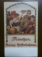 Beer - Munich German beer postcard