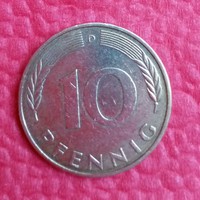 10 német pfennig 1990