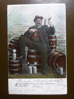 For beer drinkers - German beer postcard