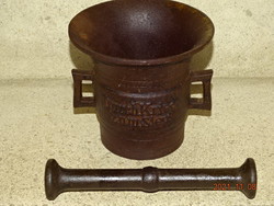 Iron mortar and pestle 1914-1917 World War I.