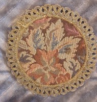 Old circle tapestry tablecloth 2. (M2150)