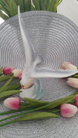 Porpoise seagull porcelain figurine