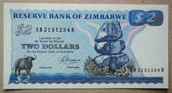 Zimbabwe 2 Dollars 1983 unc