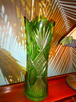 Nagy méretű (31 cm ) kristály váza