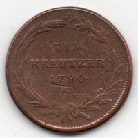 Ausztria 1 osztrák kreutzer, 1780